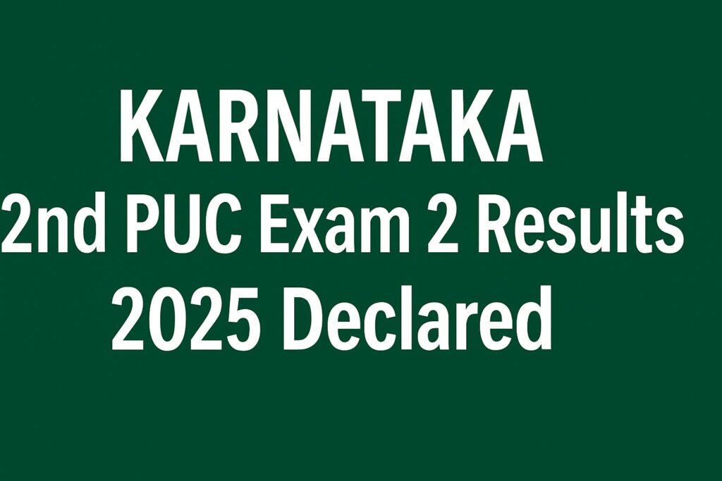 Karnataka 2nd PUC Exam